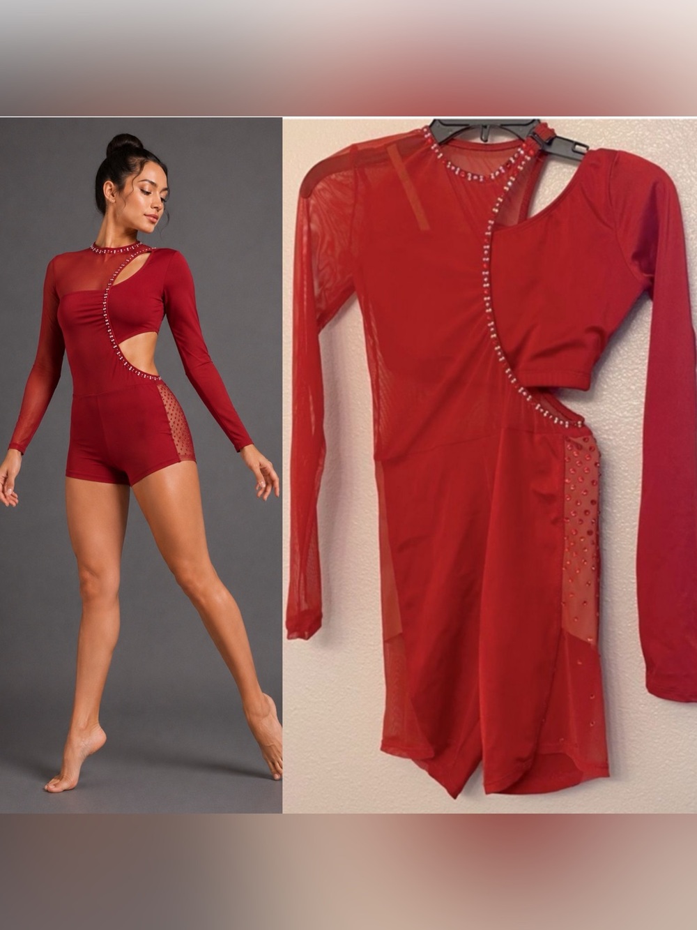 The Line up solo dance costume custom CARLSBAD contemporary biketard jazz SA